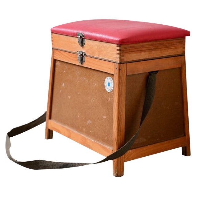 Vintage French Fisherman's Stool For Sale