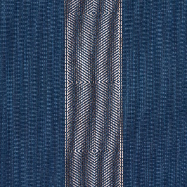 Traditional Schumacher Universal Stripe Fabric In Indigo For Sale - Image 3 of 5