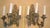 Antique French Rocco Triple-Arm Electric Wall Sconces in the Highly Sought After Baroque - a Pair For Sale In New York - Image 6 of 6