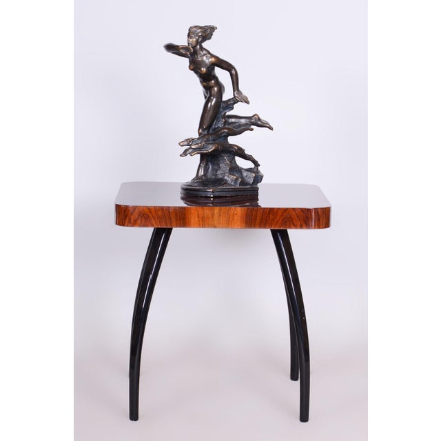 Vintage Art Deco Sculpture in Ceramic and Bronze by Jan Lichtág, 1930s For Sale - Image 11 of 12
