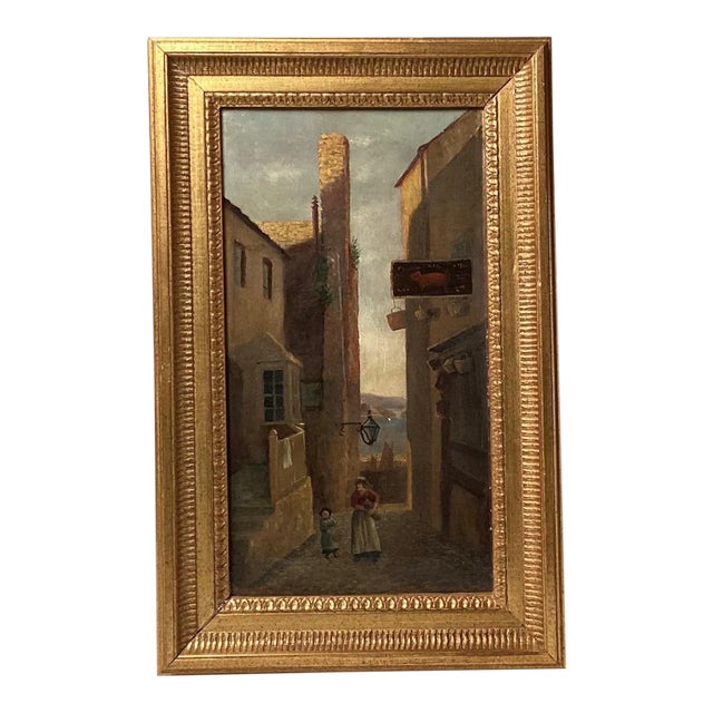 19th Century English School Oil Painting on Canvas, of Saint Ives For Sale