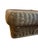 Large Handwoven wicker coffee table featuring a substantial rolled edge top, beautifully woven Chevron side panels, and a...