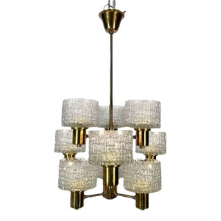 Swedish Mid-Century Modern 9 Light Chandelier / Pendant by Hans-Agne Jakobsson For Sale