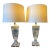 Vintage Crystal Lamps - 25”h X 15” (Lamp Shade Diameter) - a Pair For Sale