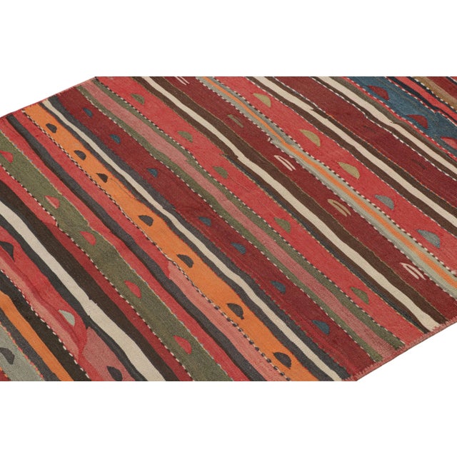 Textile 1950s Vintage Northwest Persian Kilim With Colorful Geometric Patterns by Rug & Kilim For Sale - Image 7 of 7
