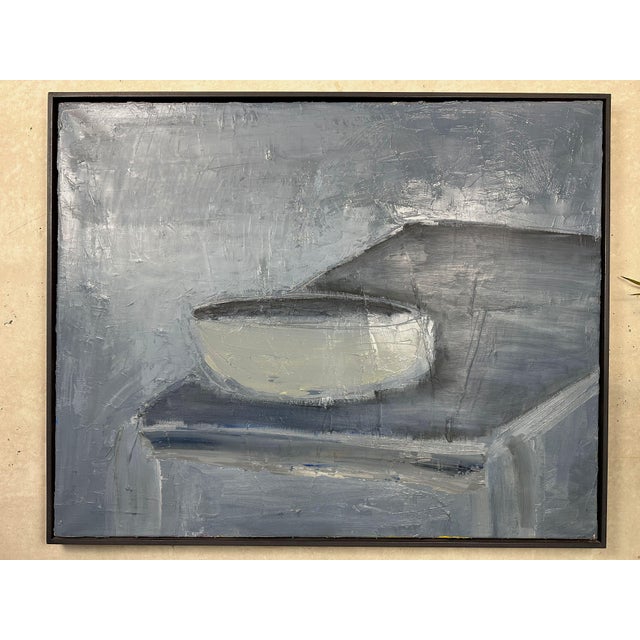 Lawrence De Maupéou, The Table, Oil on Canvas, 1960s, Textile & Wood For Sale - Image 10 of 10