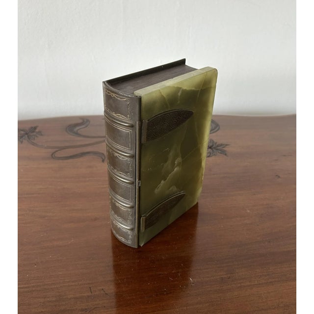 Wood Art Nouveau Jewelry Box in Onyx and Metal, Austria, 1920s For Sale - Image 7 of 18