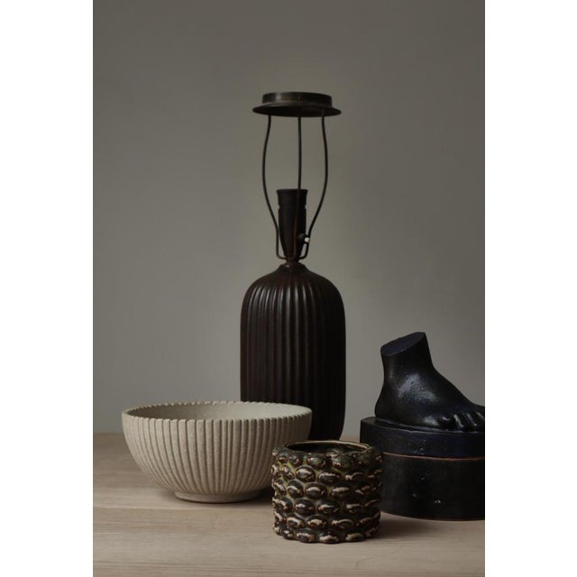 Scandinavian Modern Solfatara Glazed No. 20702 Stoneware Cup attributed to Axel Salto for Royal Copenhagen, 1944 For Sale - Image 12 of 13