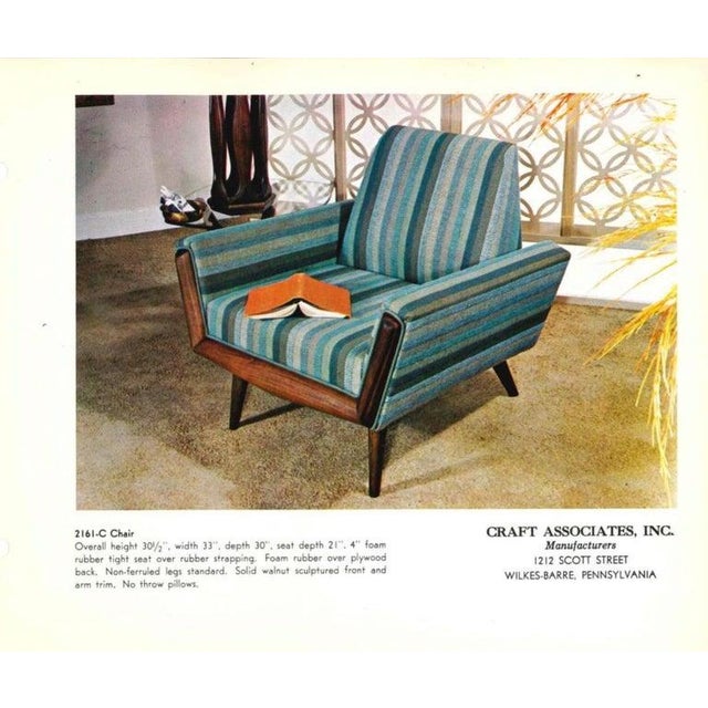 1960s Adrian Pearsall Walnut Lounge Chair Model 2161-C for Craft Associates For Sale - Image 11 of 11
