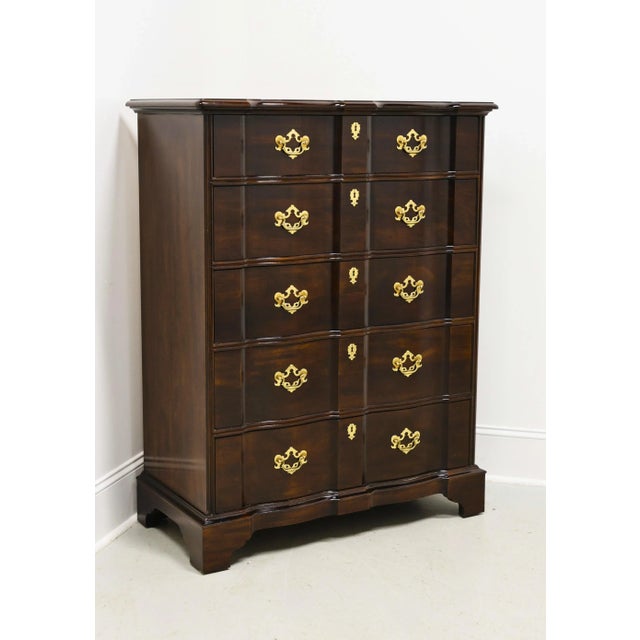 Henredon Folio Fourteen Mahogany Chippendale Chest of Five Drawers For Sale - Image 12 of 12