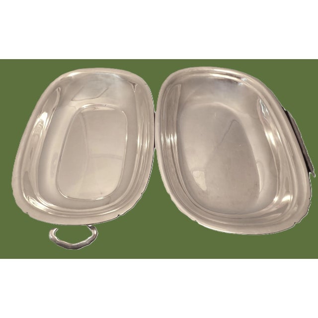 Silver Reed & Barton Silver Plate Mayflower 5001 Covered Casserole Dish / Vegetable Bowl / Serving Dish, Circa 1950 For Sale - Image 8 of 11