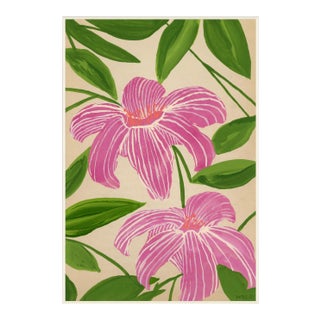 Lilies Framed Art Print by Susan Hable For Sale