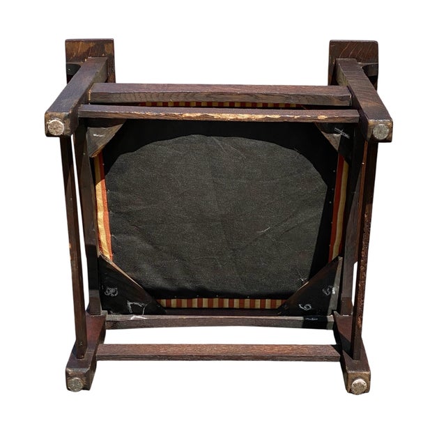 Antique Arts & Crafts / Mission Oak Armchair For Sale - Image 9 of 9