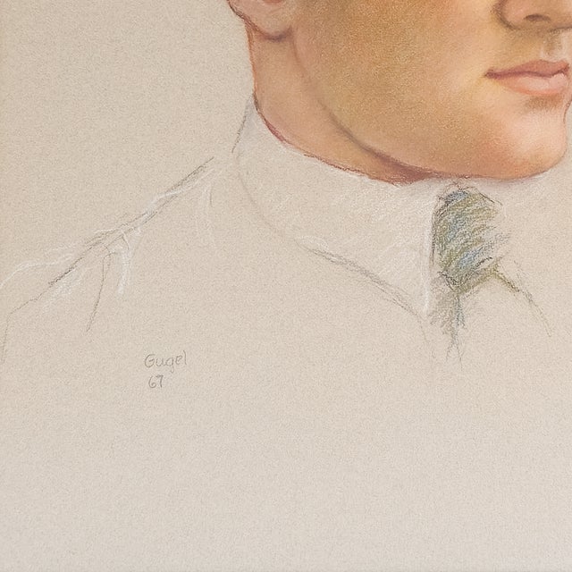 Portrait of a Handsome Man - Vivian Louise (Freundt) Gugel, C. 1967 For Sale - Image 4 of 9