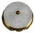 Brass and Crystal Glass Three-Light Ceiling Lamp from Kaiser, 1940s For Sale