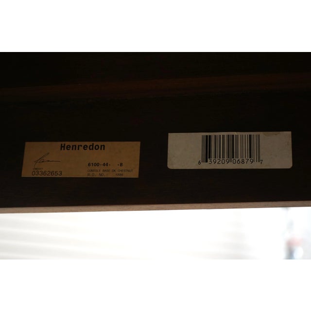 Henredon Marble Top French Art Nouveau Console Table For Sale - Image 12 of 12