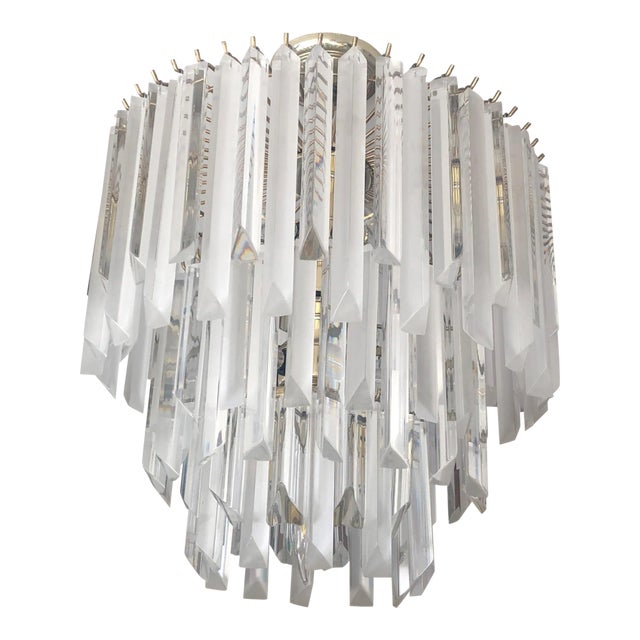 Mid-Century Modern Lucite Chandelier For Sale