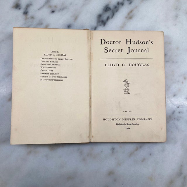1930s Doctor Hudson’s Secret Journal 1939 Book About Medicine in the Early 1900s For Sale - Image 5 of 8