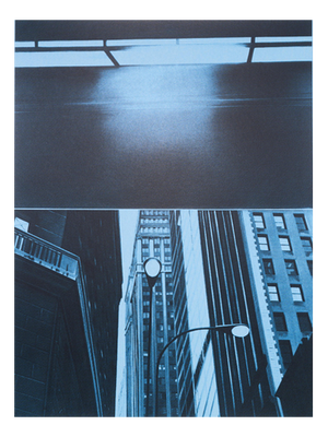 Jacques Monory, Skyscrapers, Original Signed Silkscreen Print