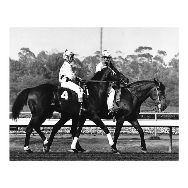 1970s Willie Shoemaker Hollywood Park Racetrack Photograph by Don Ware For Sale