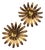Floral Wall Sconces in Gilt Metal, France 1960, Set of 2 For Sale