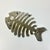 1980s Vintage Coastal Boho Chic Trompe L’Oeil Style Aluminum Fish Trivet For Sale - Image 13 of 13