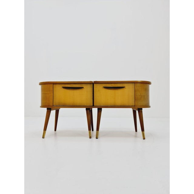 Mid-Century German Bedside Tables from Wk Möbel, 1960s, Set of 2 For Sale - Image 6 of 11
