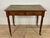 Antique English Style Wooden Writing Table with Leather Top and Drawers, 1930s For Sale - Image 13 of 13