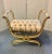 Vintage Hollywood Regency Carved Curule X Bench For Sale - Image 9 of 9
