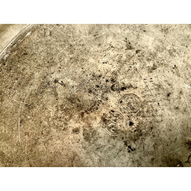 Set of Three Late 18th-Century European Pewter Dinner Plates For Sale - Image 16 of 16