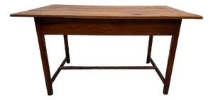 Vintage Early American Primitive Style Pine Tavern Dining Table