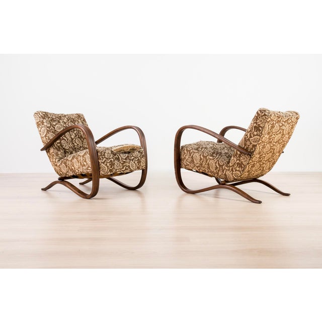 Vintage Art Deco Lounge Chairs by Jindřich Halabala for Thonet, 1930s, Set of 2 For Sale - Image 15 of 15