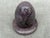 Vintage Italian, hand carved egg shaped alabaster sculpture with matching separate round stand in beautiful purple and...