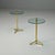 2020s Italian Mid-Century Modern Style, Brass, Glass, Martini Side Tables, 21st C. For Sale - Image 5 of 9