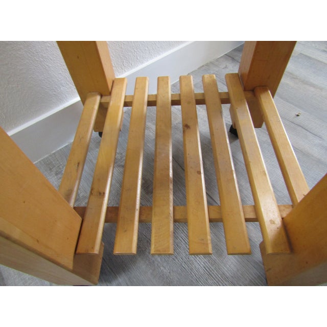 Le Gourmand Kitchen Island Butcher Block Table With Drawer on Castors For Sale - Image 9 of 9