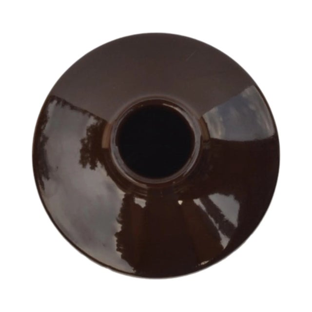 Mid-Century Modern Ceramic Vase, Keralit Litomyšl, Czechoslovakia, 1960s. For Sale - Image 3 of 8