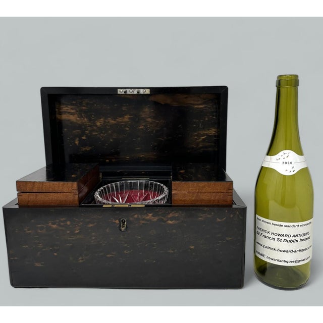 Antique English Coromandel Wooden Double Tea Caddy by Thomas Lund 19th Century For Sale - Image 9 of 9