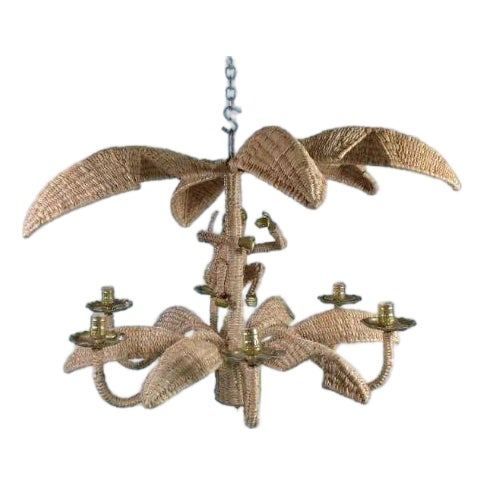 Reselling Mario Lopez Torres Single Monkey Chandelier For Sale