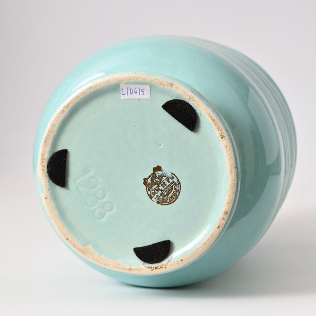 1930s Art Deco Ceramic Vase from Boch Frères, 1930s For Sale - Image 5 of 8