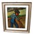 Piero Leo, Farmer with Scythe, 1974, Oil Painting on Hardboard, Framed For Sale - Image 7 of 7