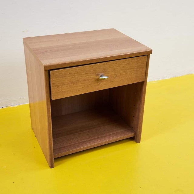Wood Vintage Bedside Table, 1980s For Sale - Image 7 of 7
