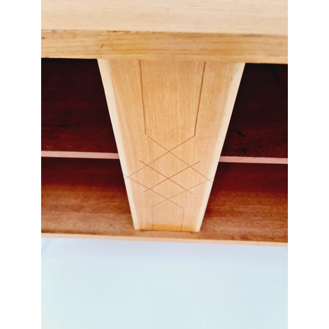 Mid-Century Modern German Ash and Beech Sideboard, 1950s For Sale - Image 4 of 14