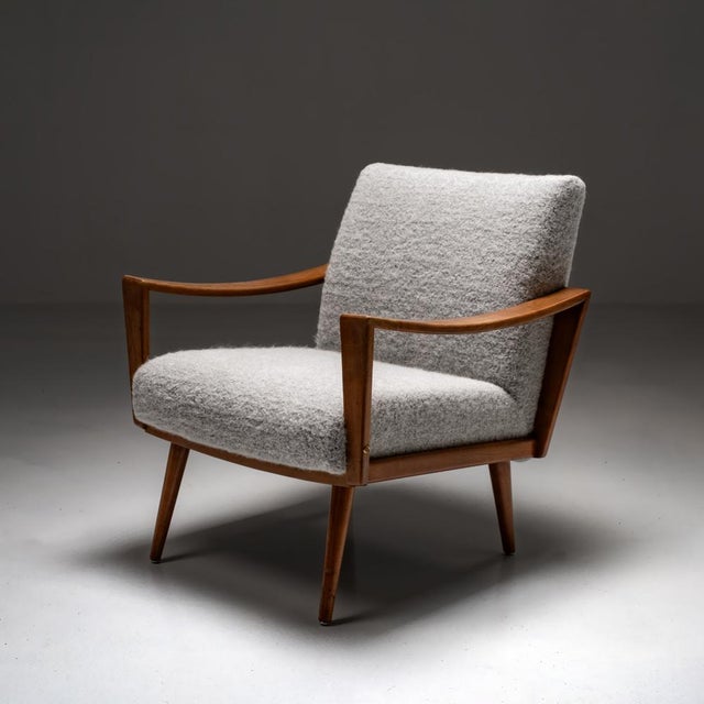 Vintage Armchair in Walnut Wood, 1960s For Sale - Image 3 of 17