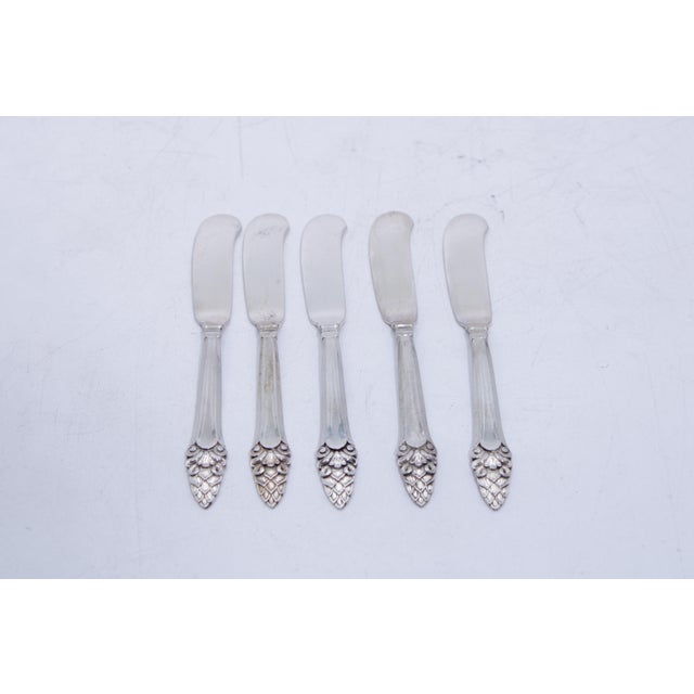 Vintage Gorham Sterling Manufactured 37 Piece Silverware Set With Box For Sale - Image 12 of 17