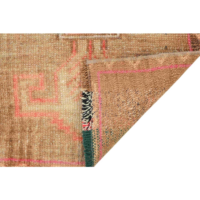 Mid-Century Modern Vintage Turkish Mini Rug For Sale - Image 3 of 3