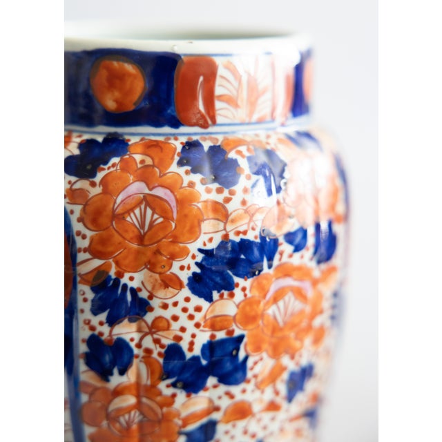 Antique 19th Century Japanese Imari Porcelain Vases - A Pair For Sale - Image 10 of 12