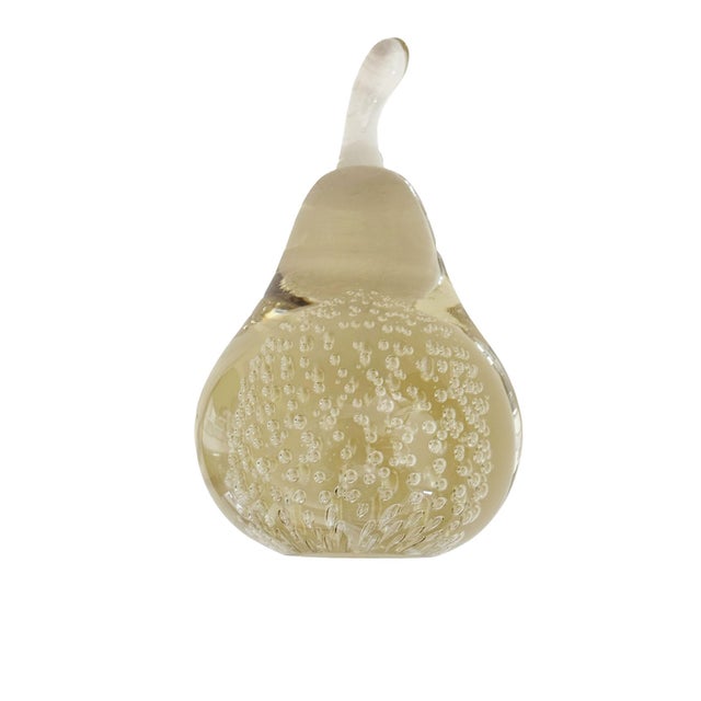 This exquisite Murano glass pear, crafted in the 1970s, embodies the artistry and elegance of Italian glassmaking....