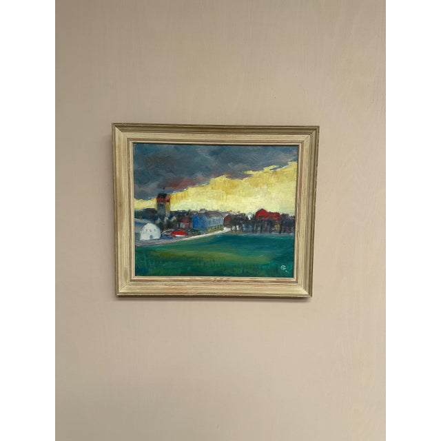 A.G., Village, 1948, Oil on Panel For Sale - Image 6 of 18