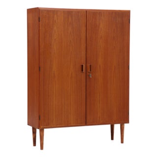 Vintage Danish Teak Linen Cabinet by Børge Mogensen, 1960s For Sale