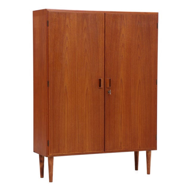 Vintage Danish Teak Linen Cabinet by Børge Mogensen, 1960s For Sale